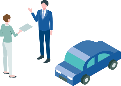 お車のお受け渡し